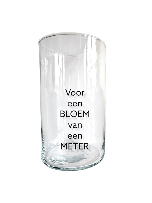 Gepersonaliseerde vaas - Bloem van een Meter