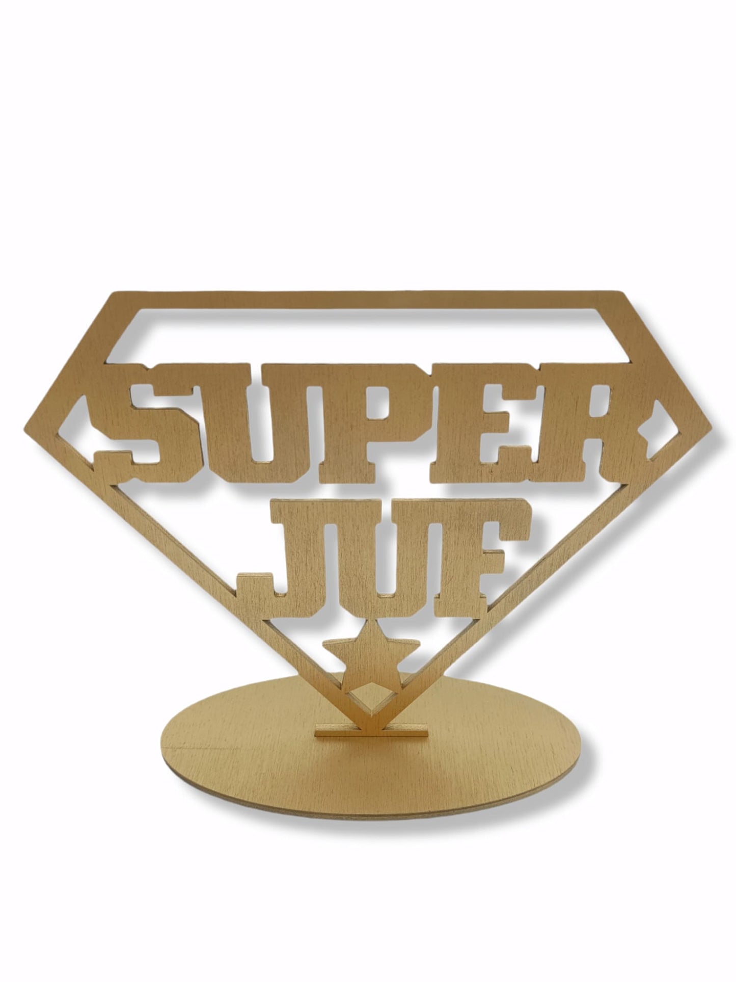 Houten trofee 🏆 SUPER JUF!