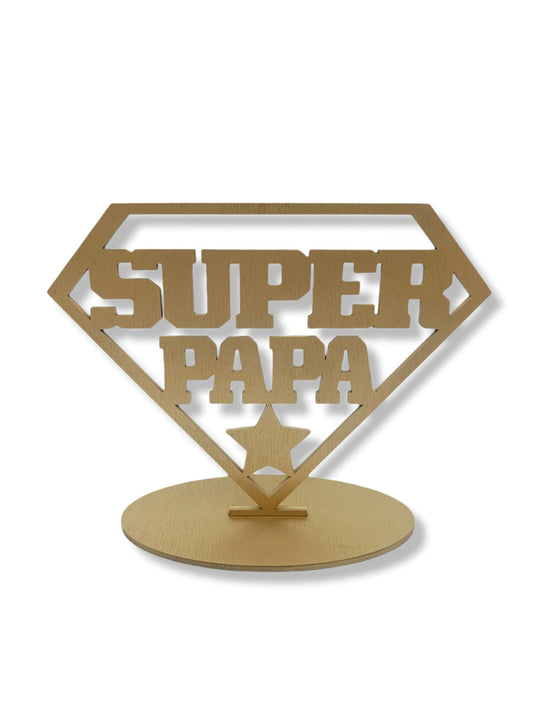 Houten trofee 🏆 SUPER PAPA!